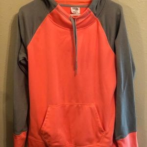 Danskin Now Coral and grey hoodie